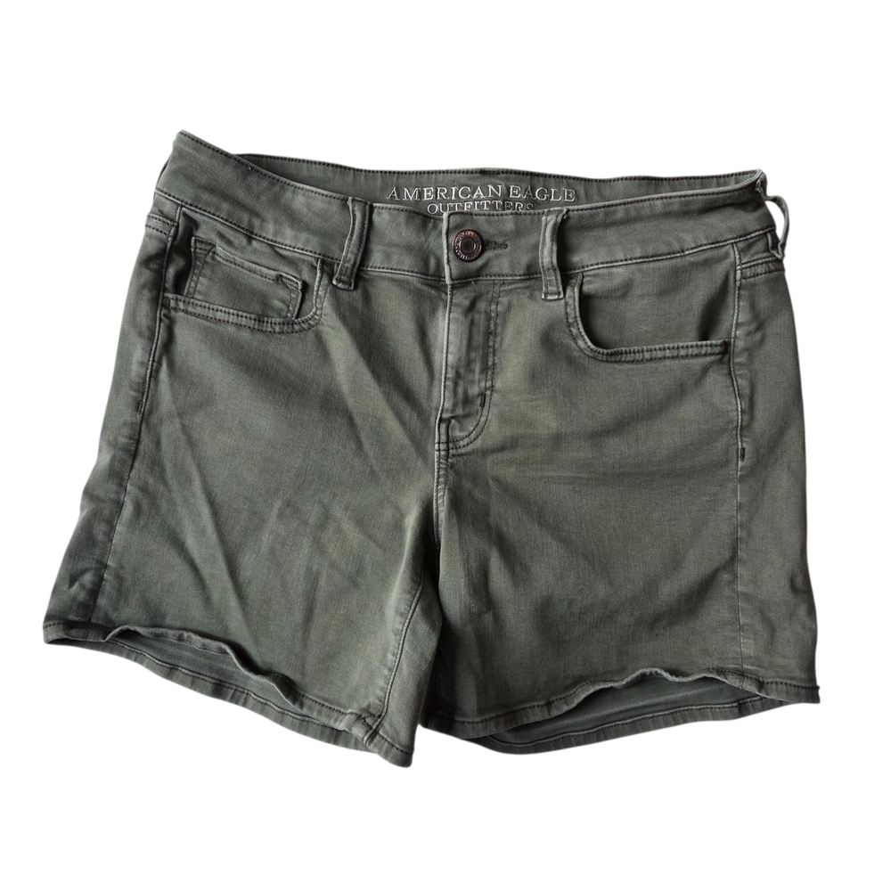 American Eagle Outfitters Green Denim Shorts
